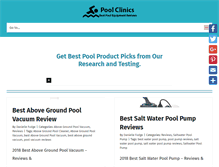 Tablet Screenshot of poolclinics.com